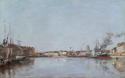 El Muelle Holandés, Dunkerque, 1889 de Eugene Louis Boudin